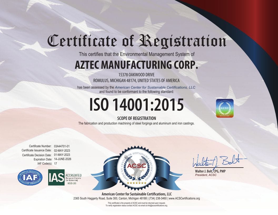 Certification of Registration